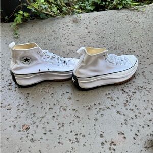 Converse White Unisex Run Star Hike Platform Sneakers